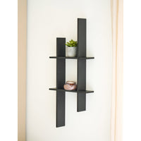 Mostar Wandrek Grenen Zwart 86x38 cm
