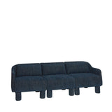 Elegance donkerblauwe bank sofa - 83 cm breed - Mooier Thuis