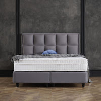 Opbergboxspring Miami Velvet Antraciet – 140x200 cm