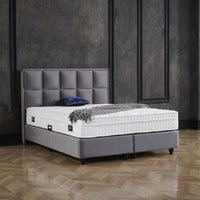 Opbergboxspring Miami Velvet Antraciet – 140x200 cm