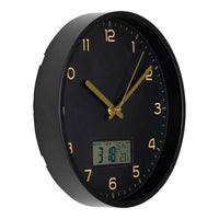 House of Nordic Wandklok met digitale display en stil uurwerk