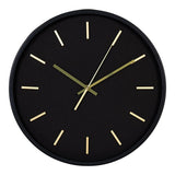 Kensington Wandklok met stil uurwerk - zwart - Mooier Thuis