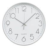 Lalibela Wandklok zilver met geruisloos uurwerk - 30 cm breed - Mooier Thuis