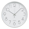 Lalibela Wandklok zilver met geruisloos uurwerk - 30 cm breed - Mooier Thuis