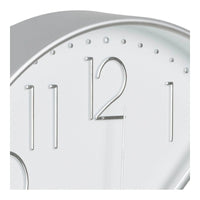 Lalibela Wandklok zilver met geruisloos uurwerk - afbeelding 2