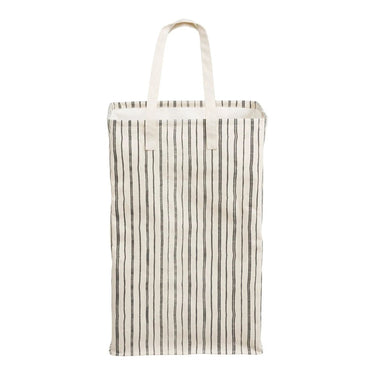 Argos Wäschekorb aus Polyester und Baumwolle – beige/schwarz