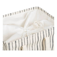 Argos Wasmand van polyester en katoen - beige/zwart - afbeelding 2