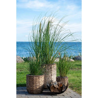 House of Nordic Hanoi Plantenbakset van waterhyacint - naturel - set van 3 stuks - Mooier Thuis