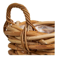 House of Nordic Burton Mandenset van rotan - naturel - set van 3 stuks - Mooier Thuis