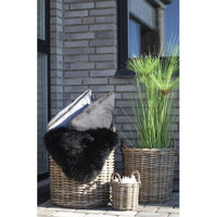 House of Nordic Caor Mandenset van kubu rotan - naturel - set van 4 stuks - Mooier Thuis