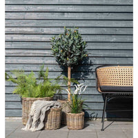 House of Nordic Bogor Mandenset van kubu rotan en kunststof - naturel - set van 4 stuks - Mooier Thuis