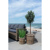 House of Nordic Gili Mandenset van kubu rotan - naturel - set van 2 stuks - Mooier Thuis
