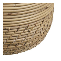 House of Nordic Moro Mandenset van kubu rotan - naturel - set van 2 stuks