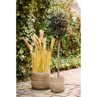 House of Nordic Moro Mandenset van kubu rotan - naturel - set van 2 stuks - Mooier Thuis