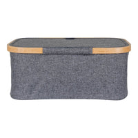 House of Nordic Noto Opbergmand van bamboe en polyester - Mooier Thuis
