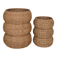 Sarbas Mandenset van zeegras - set van 2 stuks - Mooier Thuis