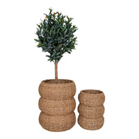 House of Nordic Sarbas Mandenset van zeegras - set van 2 stuks