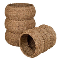 House of Nordic Sarbas Mandenset van zeegras - set van 2 stuks - Mooier Thuis