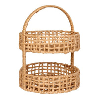 House of Nordic Anadia dienblad - naturel - Ø29 × 39 cm - Mooier Thuis