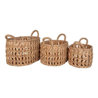 House of Nordic Balerma Mandenset van waterhyacint - set van 3 stuks