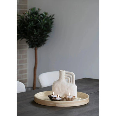 Dienblad bamboe beige