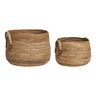 Aosta Mandenset van bananenblad - naturel - set van 2 stuks opbergmandenset - 30 cm breed - Mooier Thuis