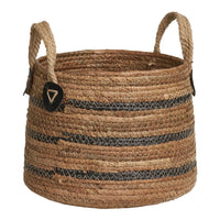 House of Nordic Erba Mandenset van bananenblad - naturel - set van 2 stuks