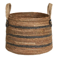 Erba Mandenset van bananenblad - naturel - set van 2 stuks - afbeelding 2