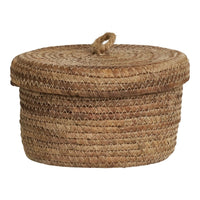 House of Nordic Desio Mandenset van bananenblad - naturel - set van 2 stuks
