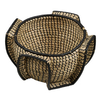 Medan Mand Zeegras Naturel-Zwart Ø33 cm