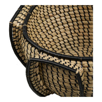 Medan Mand Zeegras Naturel-Zwart Ø33 cm