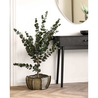 Medan Mand Zeegras Naturel-Zwart Ø33 cm
