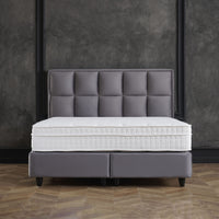 Opbergboxspring Miami Velvet Antraciet – 180x200 cm