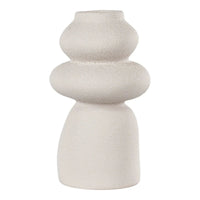 Vaas van steengoed - beige - afbeelding 2