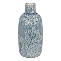 Vaas van steengoed - blauw - Mooier Thuis
