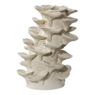Decoratief object van keramiek - beige