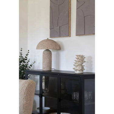 Decoratief object van keramiek - beige