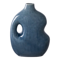 Vaas Keramiek Organisch Blauw 24,5 cm