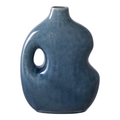 Vaas Keramiek Organisch Blauw 24,5 cm