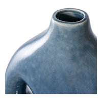 Vaas Keramiek Organisch Blauw 24,5 cm