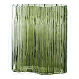 Glazen vaas - gerookt groen - glas - Mooier Thuis