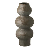 Keramieken vaas - donkergrijs - Ø14,5 - 14,5 cm breed - Mooier Thuis