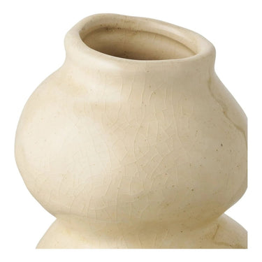 Keramieken vaas - beige - Ø10,5
