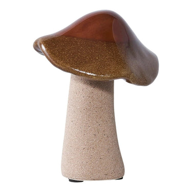 Decoratieve paddenstoelen van keramiek 3 stuks - groen/bruin/blauw