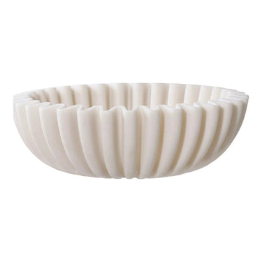 Kom schaal polyresin - beige - Ø20 × H6,5 cm