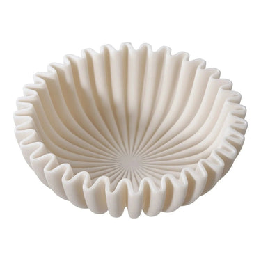 Kom schaal polyresin - beige - Ø20 × H6,5 cm