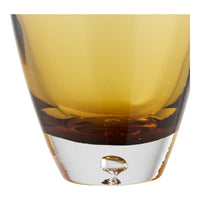 Vaas Mondgeblazen Glas Goudoranje 32 cm