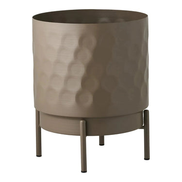 Bloempot rond – bruin