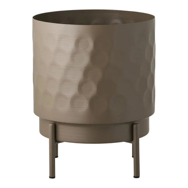 Bloempot rond – bruin