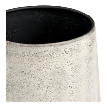 Decoratieve potten van metaal 2 stuks - antiek beige